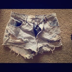Garage denim shorts